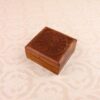Brass inlay on wooden box