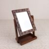 Wooden Mirror with Trinket Stand