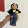 Girl Doll In Dungarees